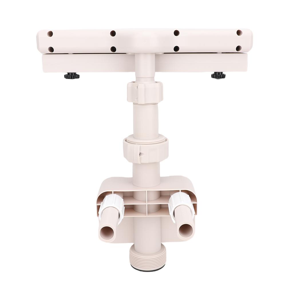 Above Ground Pool Fountain with LED Lights 360 Degree Pool Waterfall Fountain for Outdoor Decor Relaxation