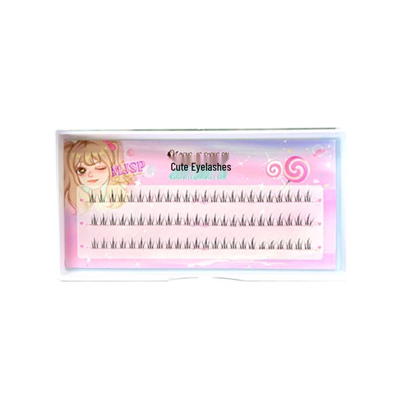 

Mengjie Shangpin Natural Little Firework Lower Eyelashes - Double-Pointed Cartoon Barbie Single Cluster.