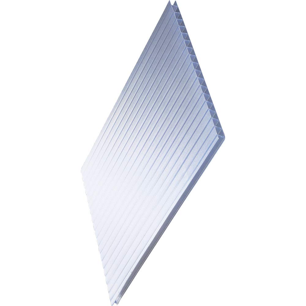 TRUSCO Corrugated Plastic Protective 3mm Thick x 910mm x Milky White Sheet, 1820mm,