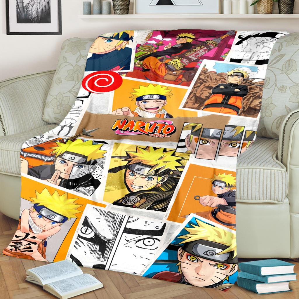 Anime-Print Blanket Warm Comfortable Flannel Blanket for Bedrooms, Sofas, Beds, Chairs, Picnics, Travel -LXR69