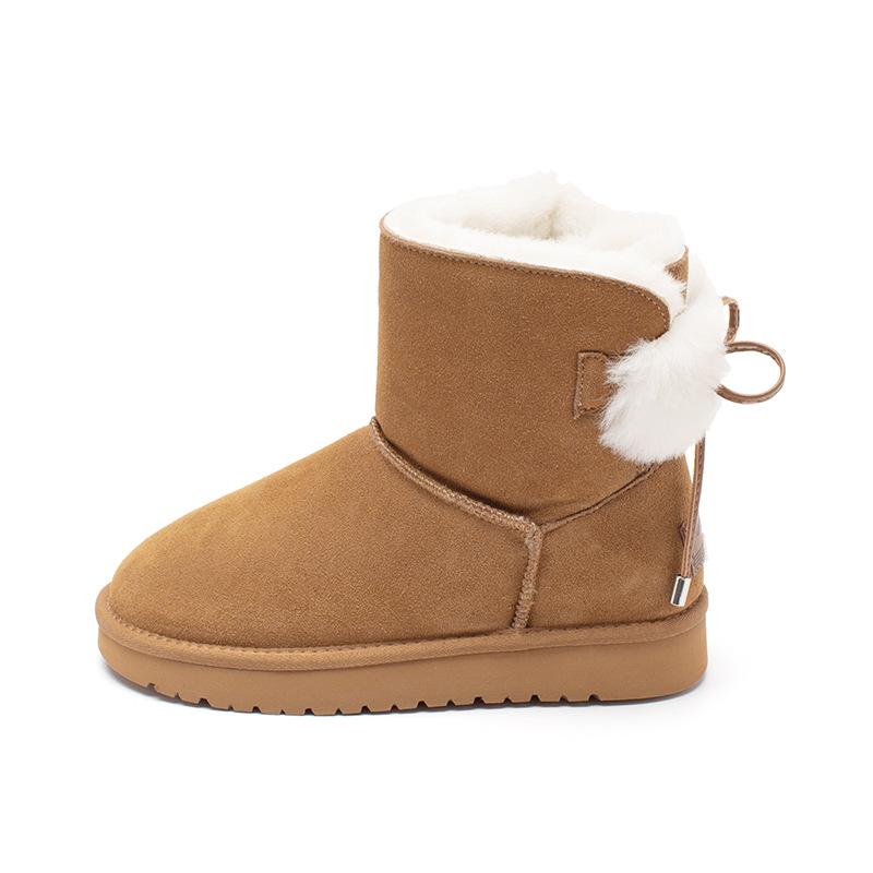 Snow Boots New Autumn and Winter Velvet Platform Cotton Shoes Medium Tube Casual Bread Shoes