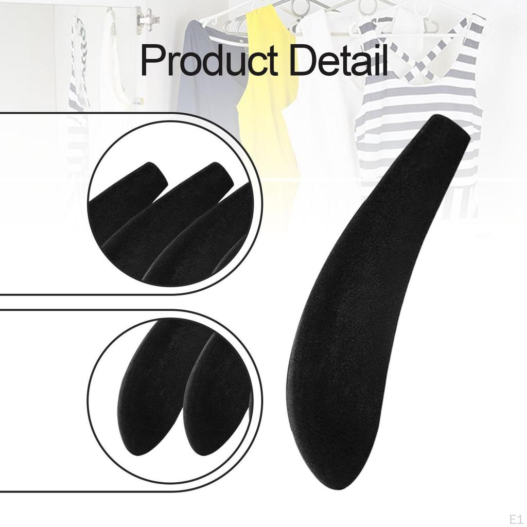 10Pcs Hanger Shoulder Pads Hangers Shape Non Slip Flocked for Coats All Kinds of Tops