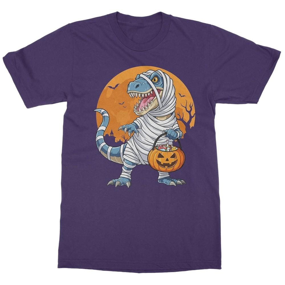 Trick-or-Treat wbr/ ing Mummified T-Rex - Funny Halloween Unisex T-Shirt Unisex T-Shirt XXXXL