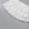 School Girls Dance Layered Tutu Skirt Elastic Waist Pleated Skirt Kids Performance Daily Wear Casual Party Outfit Ruffle Skirts