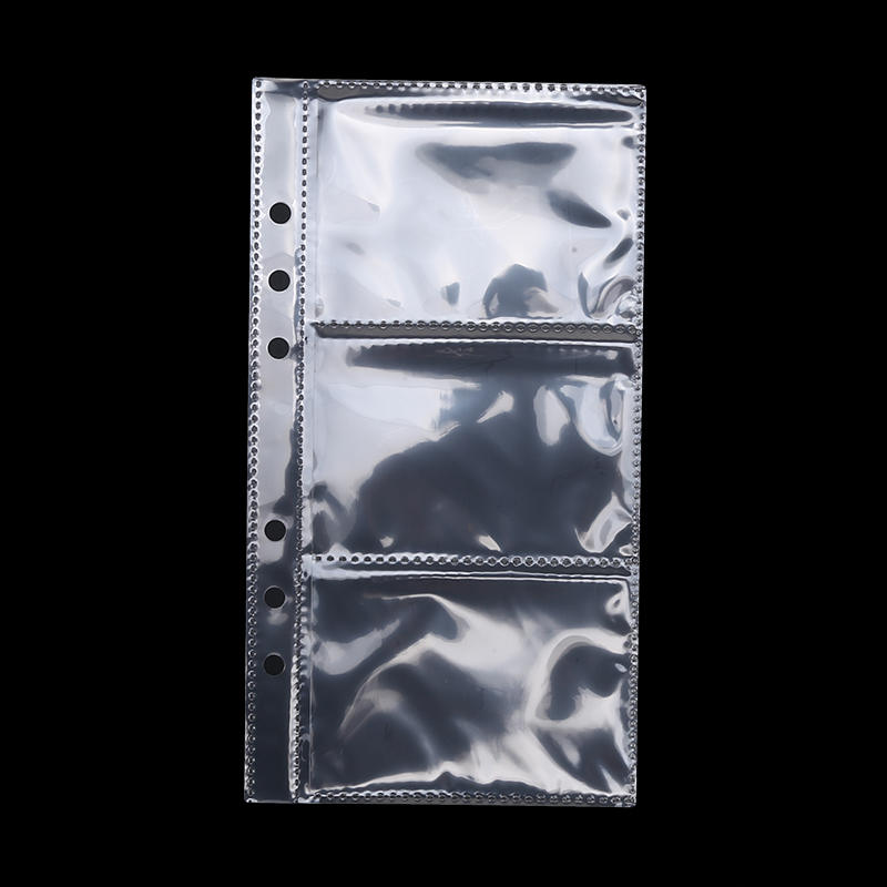 A5/A6 Loose Leaf Binder Cover Refillable Notebook Shell 25 Sheets Clear Binder Planner Inner Pages Protectors