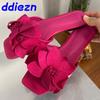 Fashion Flats Footwear Ladies Slides Slippers Fashion Flower Summer Beach Flip Flops Female Sandals Women Slippers Shoes Big Size