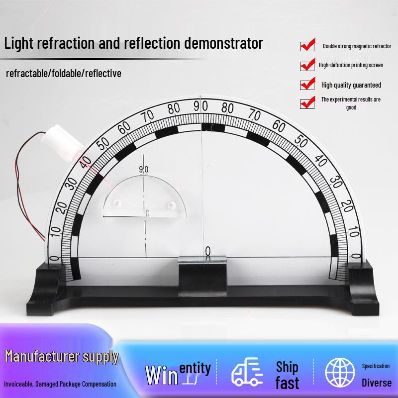 Dimostratore di Rifrazione e Riflessione della Luce per Esperimenti di Fisica delle Scuole Medie