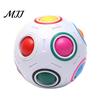 Mini Push Ball Football Fidget Toy with 12-Holes, Stress Relief Press Sensory Toy, Rainbow for Adults and Kids Hand Exercise Tools
