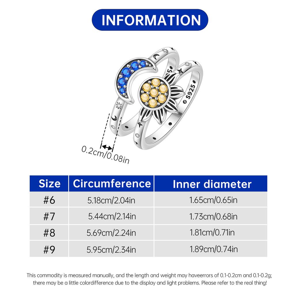 925 Sterling Silver Sparkling Star River Set Ring Closed Ring for Women Finger Ring Personality Jewelry Party Gifts