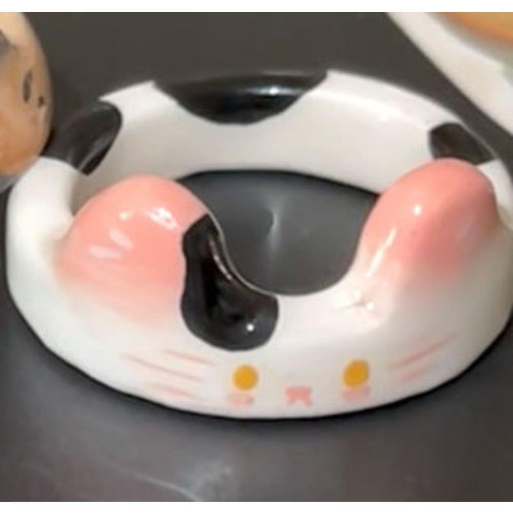 Cartoon Childlike Cute Enamel Drip Glaze Cat Ring Niche Design Girl Heart Versatile Animal Student Ring