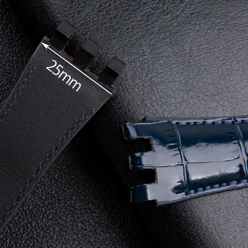 22mm Genuine Bamboo Leather Wrist Band For Swatch Strap SVG Watch Strap SVGK403 SVGK402 SVGB400 Men Bracelet Accessories