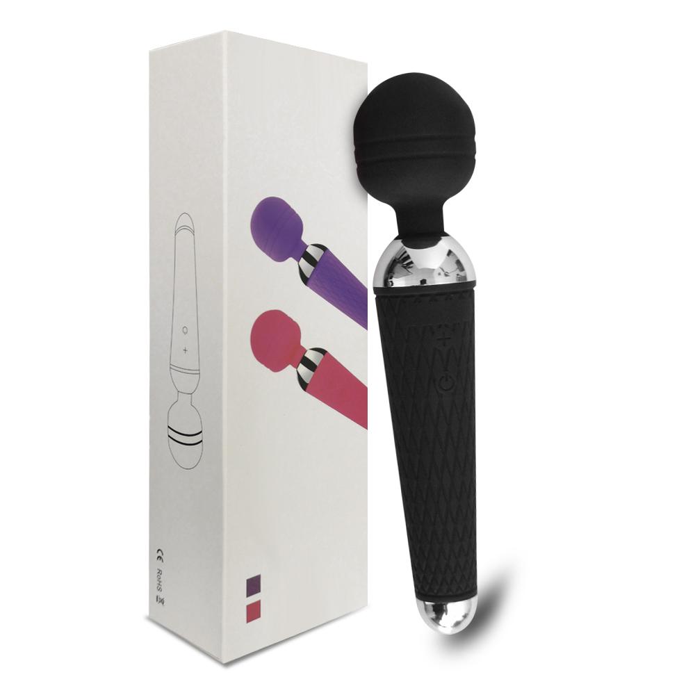 Wireless Rechargeable Magic Wand Vibrator for Women, Clitoral Massager, USB Adult Sex Toy for Ages 18+