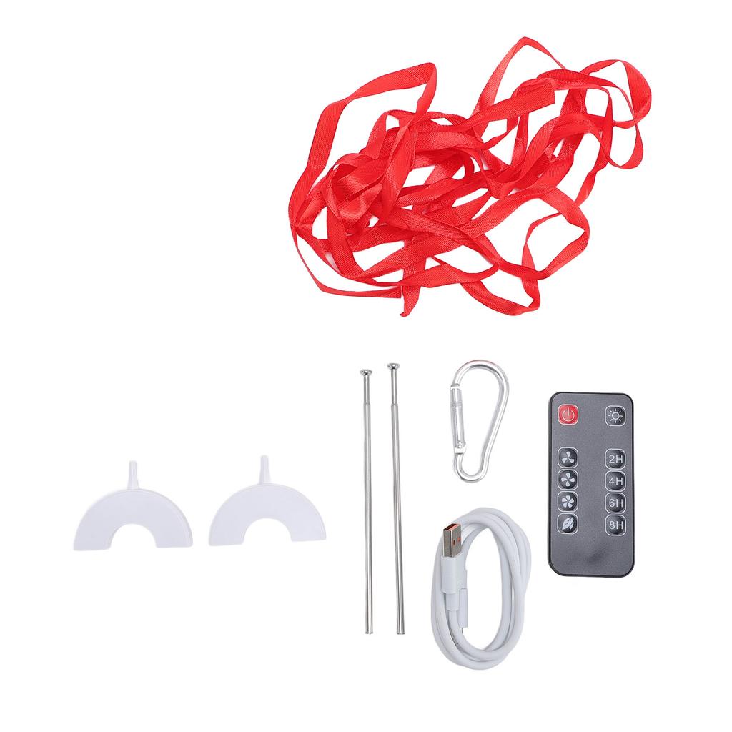 Fly Repelling Hanging Fan USB Adjustable Quiet Electric Fly Repelling Food Fan with Remote Control for Kitchen Deli Shop Outdoor Picnic