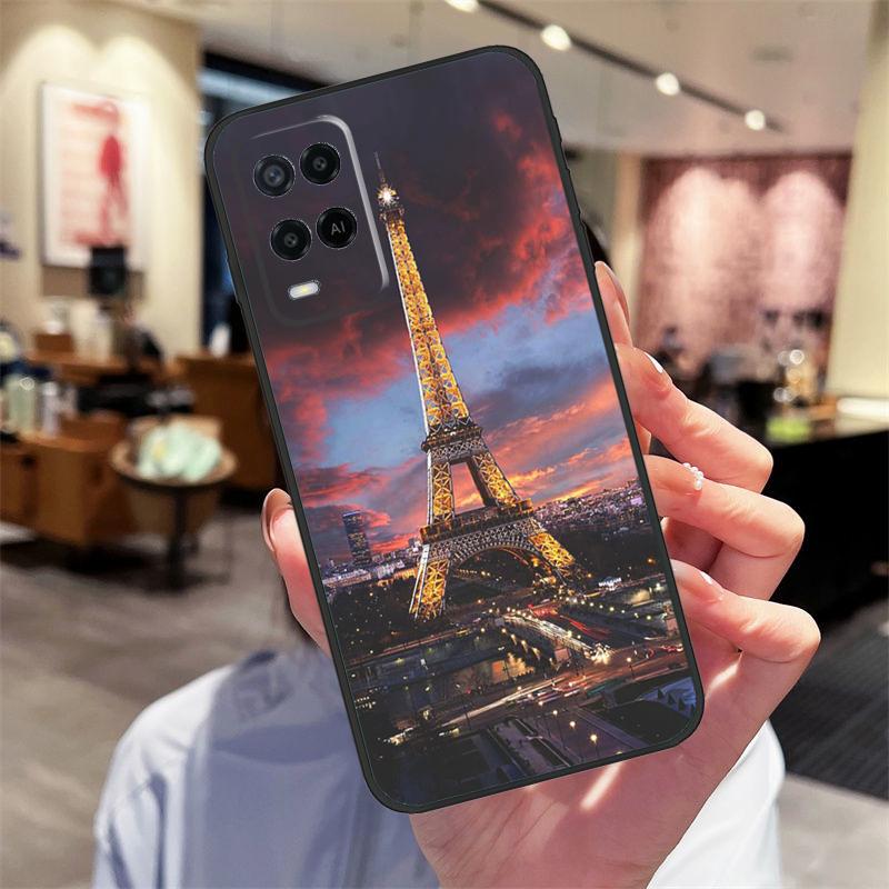 

Love Paris Eiffel Tower France Case For Oppo A17 A77 A80 A40 A60 A98 A78 A18 A38 A58 A16 A76 A96 A74 A94 A54 A57S A15 Cover OPPO A54 5G