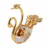 7PCS Decorative Swan Base Swan Dinnerware Set Swan Tableware Holder  For Stirring Mixing