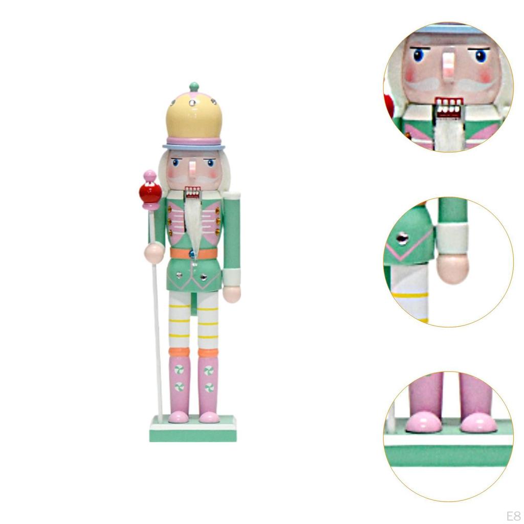 Nutcracker Ornaments Christmas Photo Props Painted Decorative Traditional Desktop Decor