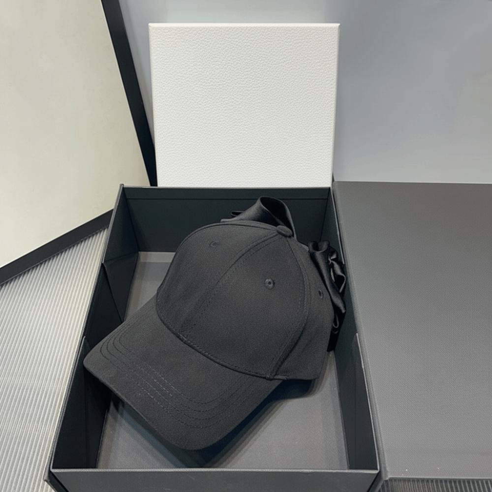Mode Vielseitig Hübsch Große Schleife Baseballkappe Mädchen Streetwear Baumwolle Sonnenhut Verstellbar Lässig Baseballkappen