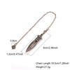 Cone 100% Copper Brass Metal Pendant Pendulum for Divination Dowsing Reiki Healing Egyptian Isis Pendulos Professional A001