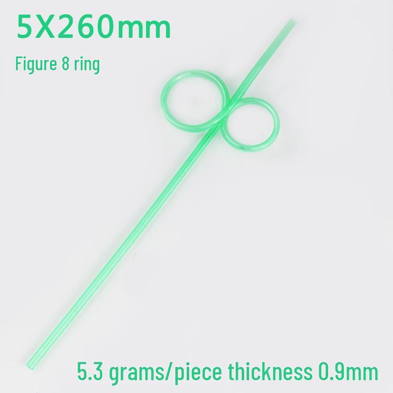 Eco-friendly PETG Crystal Shaped Straws - Creative, Cute, Disposable Party Tubes