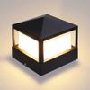 Poste de Luz de Alumínio à Prova d'Água IP65 para Exterior para Jardim, Relvado, Pilar de Entrada de Portão de Vivenda Iluminação, Branco Quente