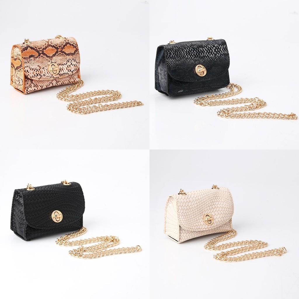 Mini Leopard Print Chain Waist Bag With Automatic Buckle For Casual And Fashion Use
