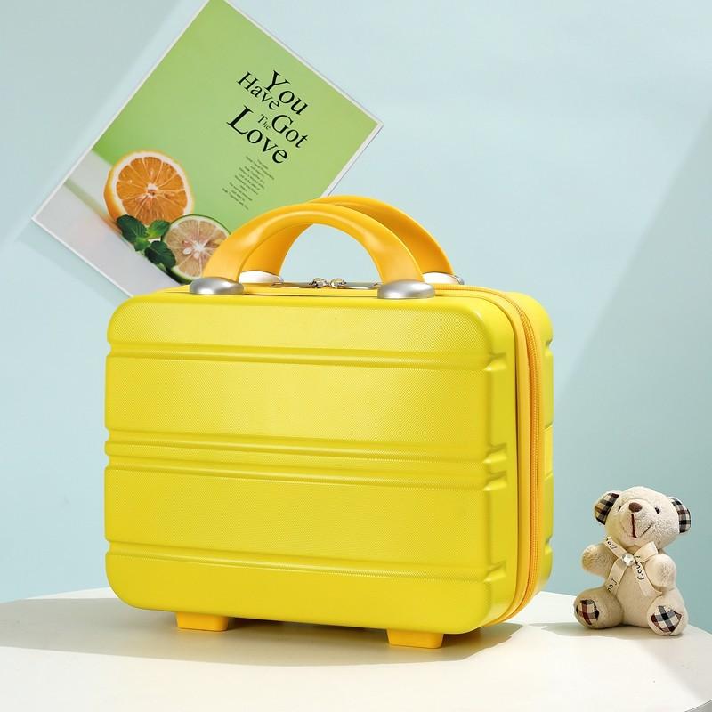 Mini husă rigidă pentru cosmetice Valisă Bagaj de călătorie de 14 inchi Husă portabilă mică de transport Valisă de machiaj