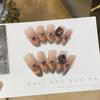 Rose Tears Retro Style Bright Bright Glitter Pink Gold Smile Cat Eye Premium K9 Pile Drill Wear Armor