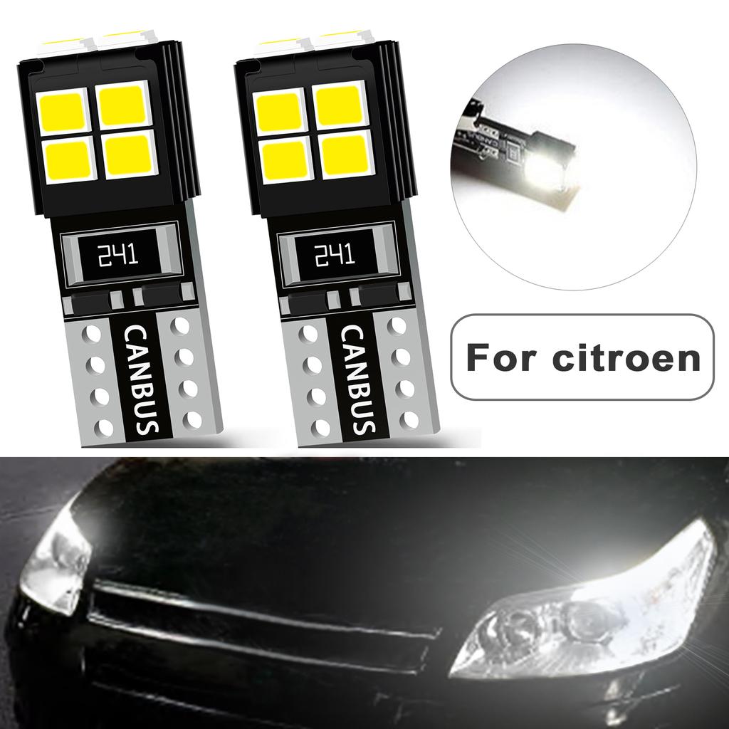 For Citroen Picasso 02-16 C5 01-04 C6 05-12 C8 02-10 DS3 09-15 Parkeringslys Pærer Lampe W5W T10 194 Canbus Feilfri