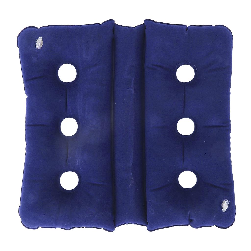 Inflatable Wheelchair Cushion Foldable Breathable Pressure Sore Cushion with 6 Ventilation Holes for Office Chair