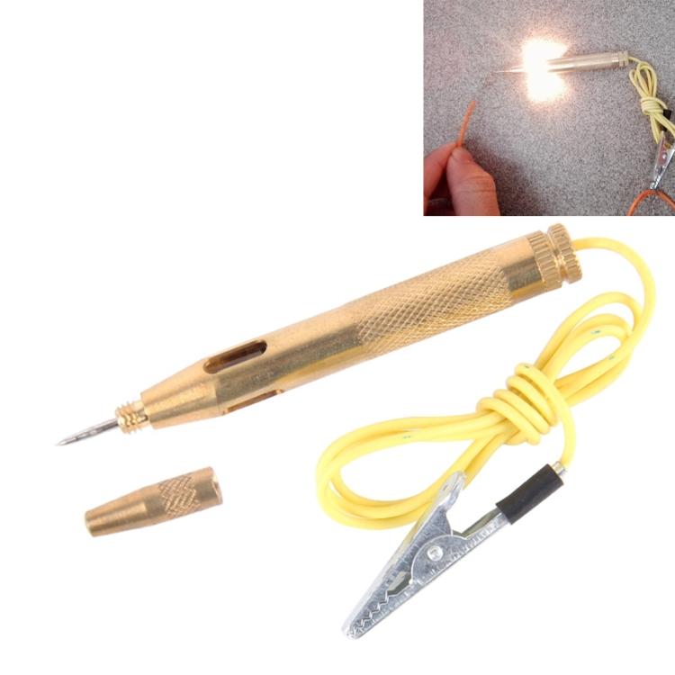 

CNJB-85016 Pure Copper Circuit Tester and Electrical Voltage Detector Pen Set With Crocodile Clip 6-24V, Wire Length: 60cm