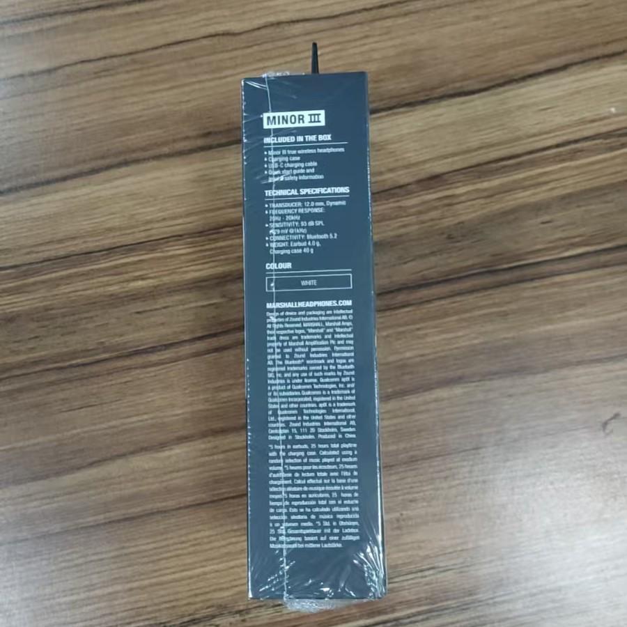 Marshall Minor III Third-Gen In-Ear Bluetooth Wireless Earphones, Cross-Border Compatibility