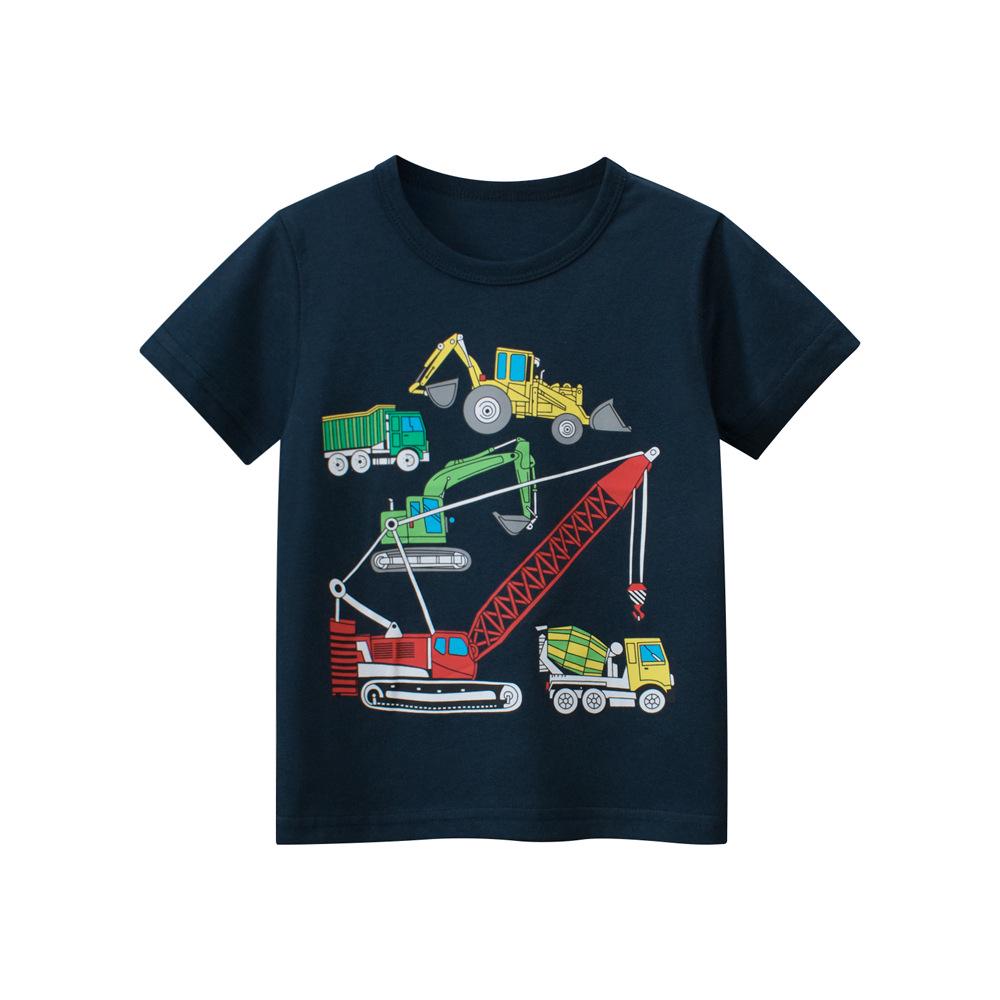 27KIDS Summer Boys Construction Vehicles Baby Clothes 100 cm