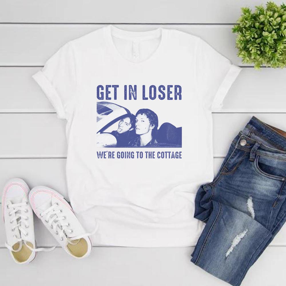 Komm rein, Verlierer, wir fahren zur Hütte T-Shirt Beheizte Rivalität Inspiriertes T-Shirt Damen T-Shirt Vintage Kurzarm Streetwear Top