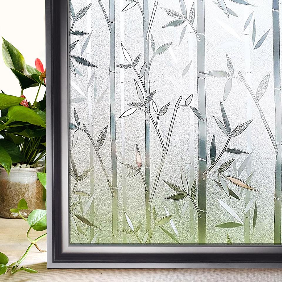 Window Privacy Film Rainbow Static Clings Heat Control Window Insulation Sun UV Protection Glass Vinyl Film for Home