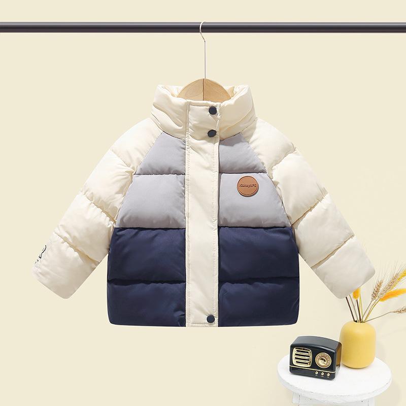 Children's Cotton Clothing, Winter Warm Coat, Baby Stand Collar Cotton Clothing, Children's Clothing, Thick Windproof Men's and Women's Coat