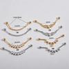 316L Stainless Steel Bar with Copper Micro-Inlaid Zircon Ear Bridge/Cartilage Industrial Earrings