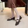 Fashion Hot Selling 2025 Spring New Comfortable Shallow Mouth Square Toe Thick Heel Single Shoes Fashionable Casual Retro Shoe for Women