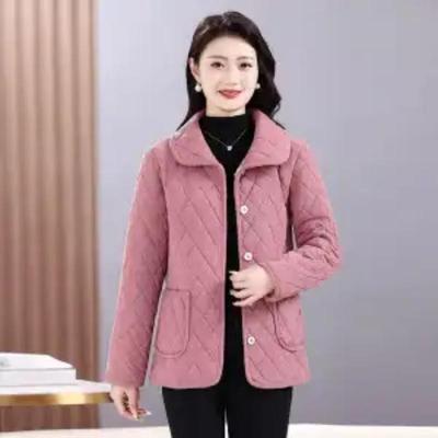 Women's Solid Color Button Long-sleeved Lapel Cardigan Casual Stylish Jacket Top