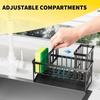 Cloth Rack Kitchen Sponge Drain Rack Sink Countertop Drain Rack Blue Multifunctional Cloth Storage Rack YLE636