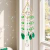 Faux Crystal Suncatcher Wind Chimes for Outside, Prisms Window Hanging Rainbow Maker for Garden Home Indoor Outdoor Decor
