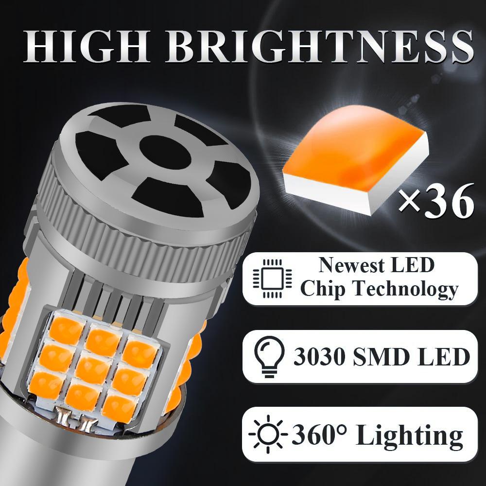 For Jeep Renegade BU B1 BV 2014-2021 Turn Signal Light LED Blinker Bulbs Lamp 2015 2016 2017 2018 2019 2020 Yellow Super Bright