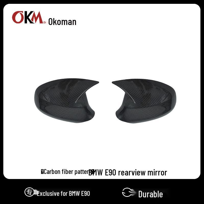 

Revised Horn Rearview Mirror Cover for 2005-2012 BMW 3 Series E90/E92/E87 E90 LCI Gloss Black