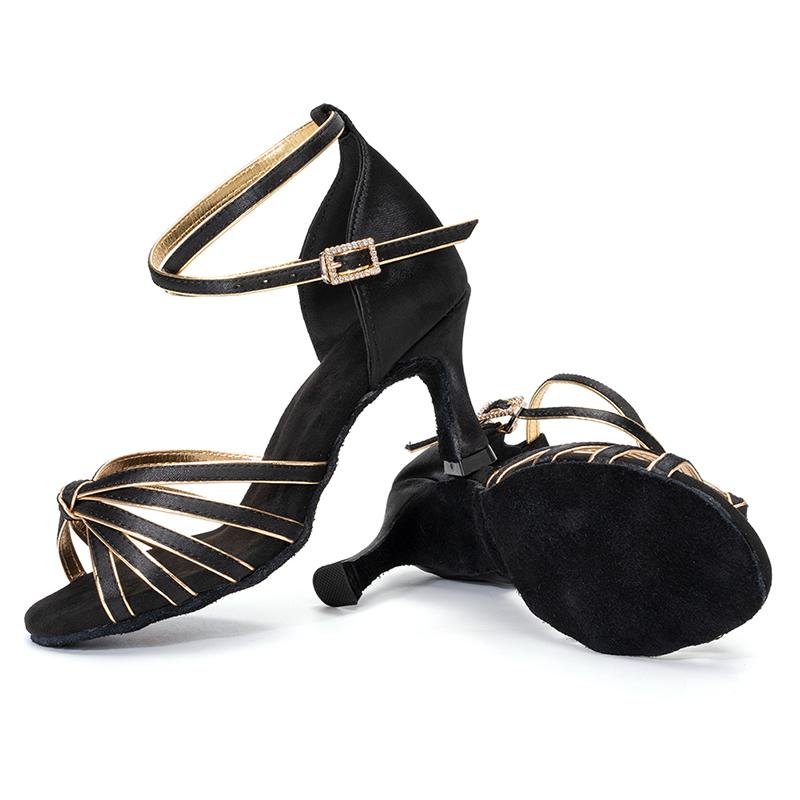 Frauen Tango Ballsaal Latin Walzer Tanz Mädchen Party Schuhe mit hohen Absätzen 7CM