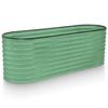 Galvanized Raised Garden Beds Outdoor 6×2×2 Ft Planter for Gardening Vegetables Flowers Large Metal Garden Box Light Green Pate