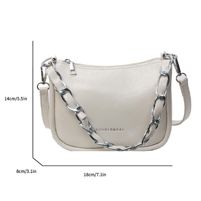 New Fashionable Shoulder Bag Popular Popular Chain Small Square Bag Underarm Bag Luxury Feeling