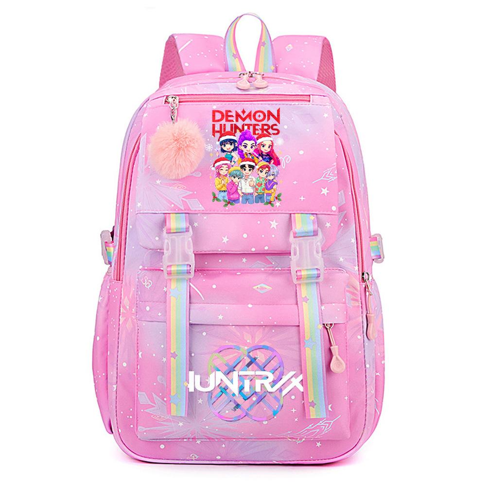 Christmas K-Pop Demon Hunters Printed Large Capacity Waterproof Backpack Teenger Student Girl Boy Schoolbag Bookbag waterproof Travel Bag Mochila