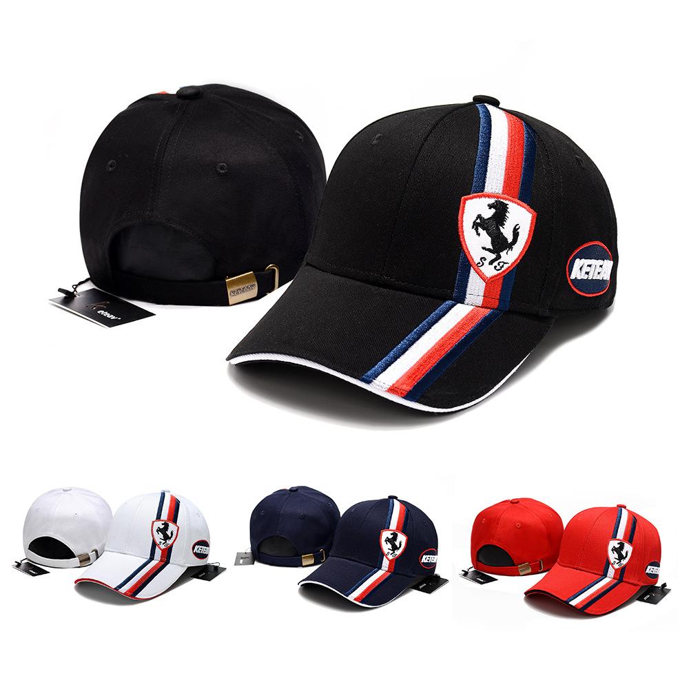 Embroidered Baseball Cap Sun Protection Fashion Baseball Football Cap For Ferrari 599 F12 Berlinetta 812Superfast Portofino Roma