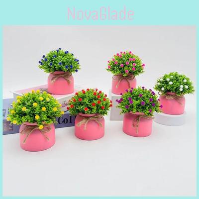 Starry Sky Artificial Flower Pot For Home Office Decor With Plastic Material And Wedding Use
