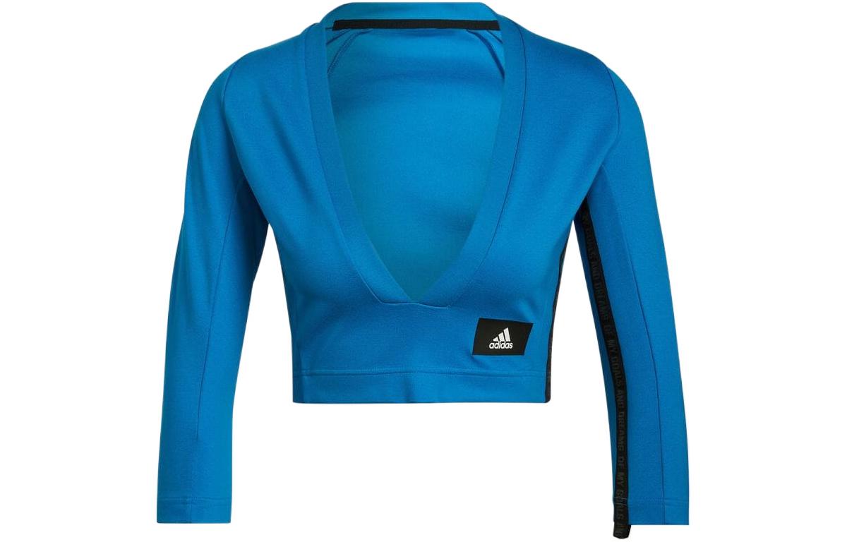 Adidas Crop Tops Women s Bright Blue Moderate HE1704 J/S