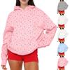 Women's Fashion Women's Lightweight Long Sleeve Pullover With Pockets Preppy Graphic Hoodie
